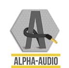 alpha audio logo - home knop